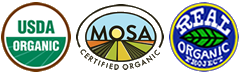 Certified Organic Vegetables and Fruits